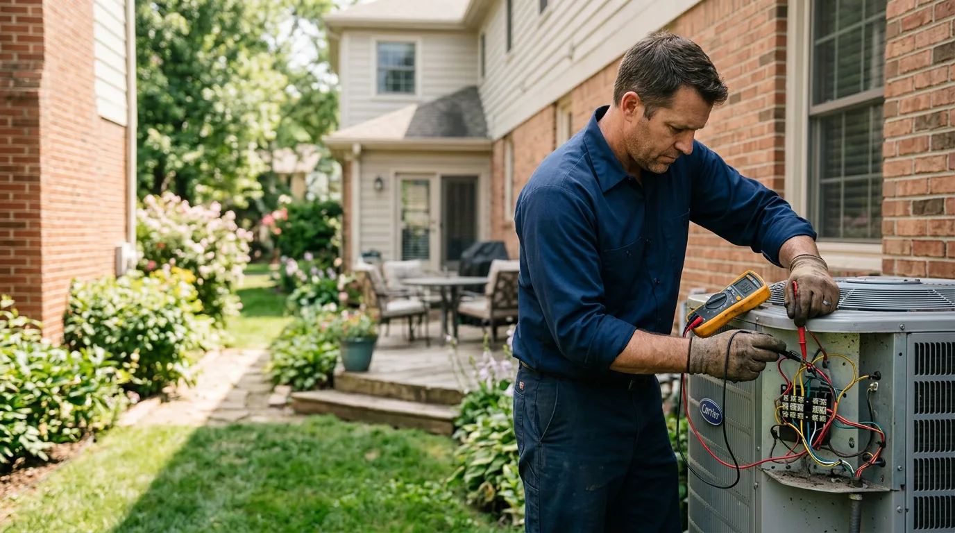 HVAC technician working near Hummelstown, PA